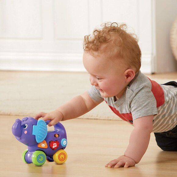 Brand New (French Version) 🐘 VTech Push & Explore Elephant 🎶6-36 months - Picture 4 of 10